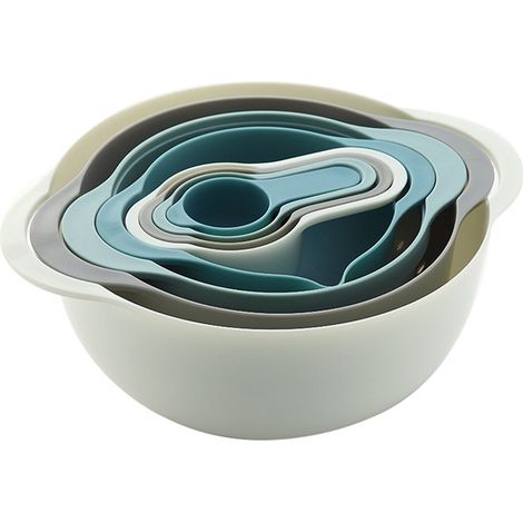Bol À Mélanger - Ensemble De 8 Pièces En Plastique - Pour Cuisine Maison Camping Et Voyage - Capacité Variée - Résistant Et Empilable