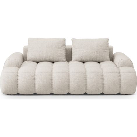 Canapé 3 places en tissu structurel beige (1/5)