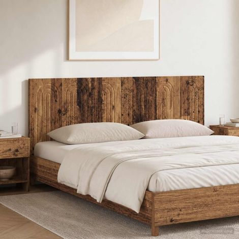 vidaXL Cabecero montada en la pared ALKMAAR Madera envejecida (1/5)