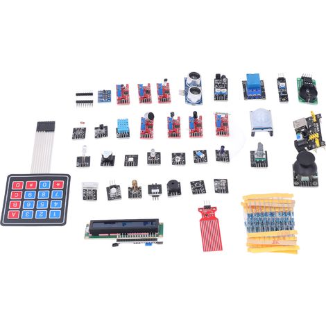 Set mit 37 elektronischen Sensormodulen + 100 Widerständen für Raspberry Pi, diverse DIY-Komponenten (1/5)
