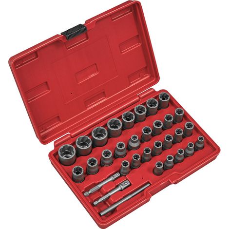 Sealey AK8132 Slim Design Bolt & Nut Extractor Set 32pc (1/5)
