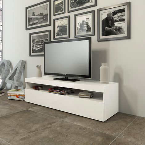 Porta TV Serena linea Filo in Bianco (1/5)