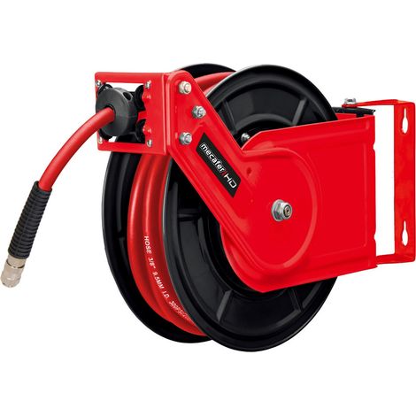 Enrouleur pneumatique automatique Mecafer - Longueur 12 mètres, 14 bar - 163023