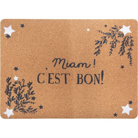 Set de table de Noël en liège