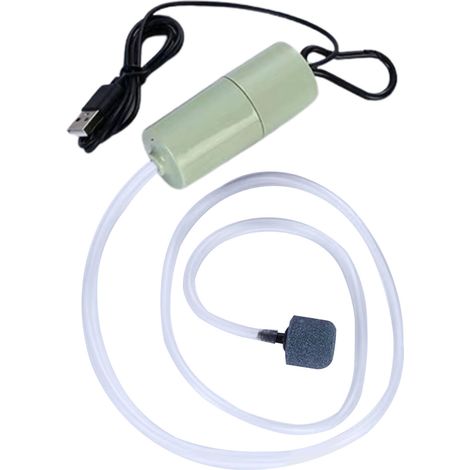 Pompe à Air pour Aquarium, Mini USB silencieuse, pour la pêche en plein Air, vert (1/5)
