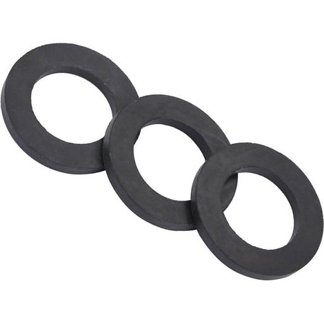 Lot de 12 rondelles de rechange en caoutchouc pour robinet de douche et tuyau d'eau (1") (1/5)