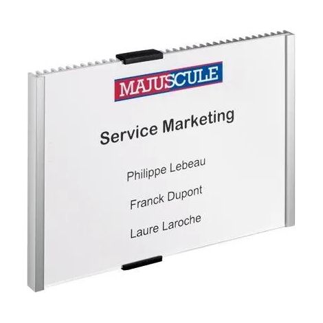 Durable 480523 panel de información aluminio plata 21 cm