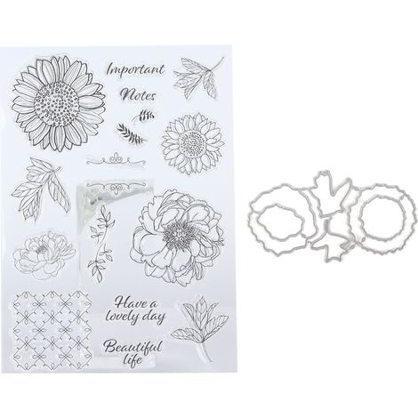 Clear Stamps Safe TPR Transparent Rectangle Card Making Supplies for Photo Albums Diaries (1/5)
