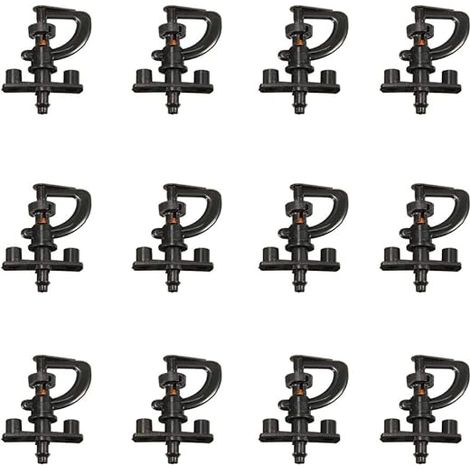 12pcs Arroseur d'irrigation,360 ° Rotatif G Type Micro Arroseur Buse Jardin Plante d'irrigation Atomisant Procurent (1/2)