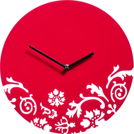 Premier Housewares Red Acrylic Wall Clock (1/2)