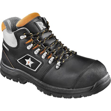 RUNNEX® S3-Sicherheitsschnürstiefel TeamStar schwarz/orange 530848 Gr.48 (1/5)