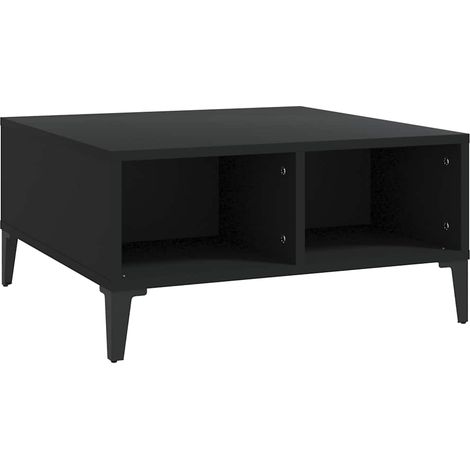 Maison Exclusive - Tavolino da Salotto Nero 60x60x30 cm in Legno Multistrato (1/5)