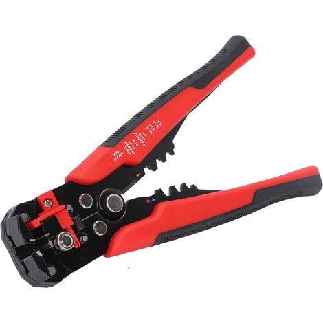 Pince à dénuder automatique 5 en 1, coupe-fils, sertisseuse, tire-fils, outil électrique rouge (1/5)