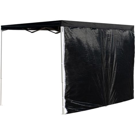 Laterales Individuales Carpas Plegables - Lateral Liso 3 Metros Eco - Negro