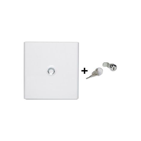 Legrand - Drivia - Porte Blanche + Serrure - 18 Modules - 2 Rangu00e9es - Ref. : 401232+401391 (1/5)