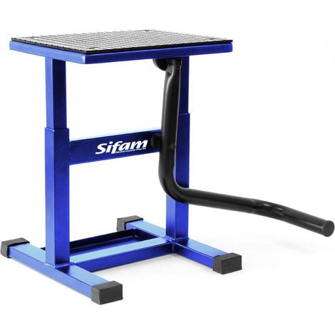 Lève Moto Cross Bleu Hauteur de 30cm à 39cm Plateau 29cm x 23cm
