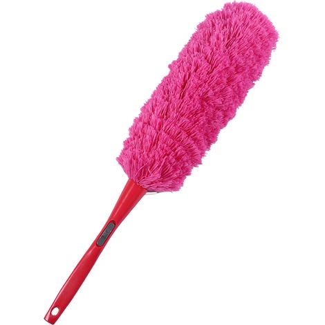 Duster Microfibre - Manche Rétractable 100 à 150 cm - Tête Pivotante 360° - Fibres Électrostatiques - Pour Plafonds, Meubles Hauts, Voitures - 1 Pièce (1/5)