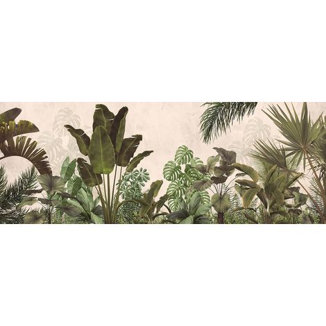 Papier peint panoramique - Forêt Tropicale - 130 cm x 49 cm (1/2)