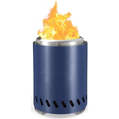 Generic Mini Brasero sans fumée Foyer Portable de Table Brasero par des granulés ou du Bois, Foyer de Table à Combustion sûre, 20 × 14 cm (1/4)