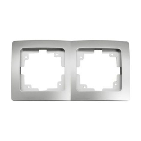 Doppelrahmen für Mechanismen 36.535 SILBER/GRAU