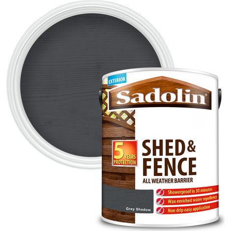 Sadolin Shed and Fence Protector All Weather Barrier - Grey Shadow - 5L
