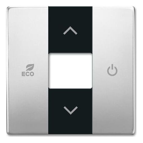 Enjoliveur Thermostat Dérogation Face Avant Pure Stainless Steel 2CKA006220A0546 ABB BJE520572
