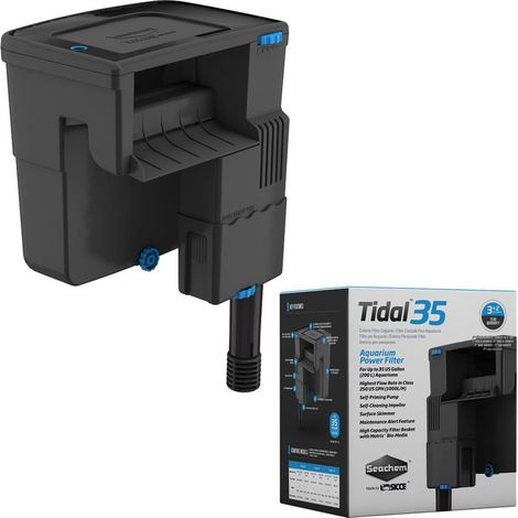 Sicce filtro appeso per acquari dolci e marini modello tidal 35 da 500 litri/h