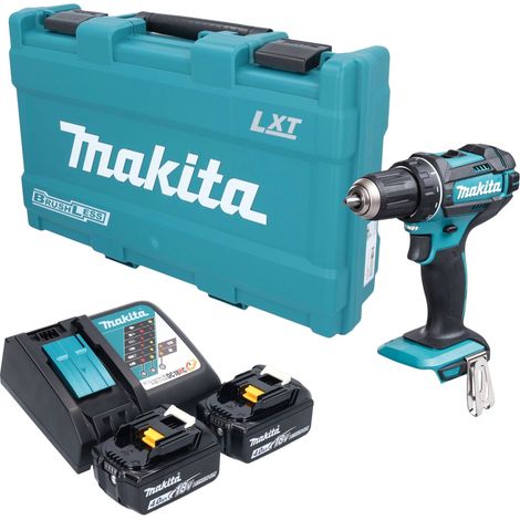 Trapano avvitatore a batteria Makita DDF 482 RMK 18 V 62 Nm + 2 batterie da 4,0 Ah + caricabatterie + valigetta (1/5)