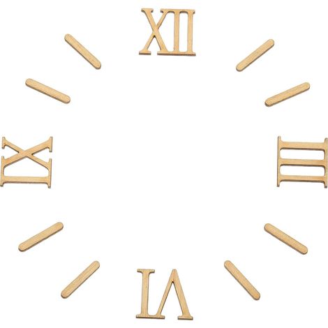 Kit de Chiffres Bois pour Horloge 0,98 Pouces Pendule Autocollante (1/5)