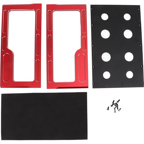 Plateau de Travail pour Voiture RC Rouge, Support de Réparation et d'Assemblage pour Modèles 1/10 et 1/8 (1/5)