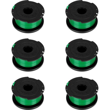 Filo Decespugliatore - 2,4 mm - Compatible Avec Black+Decker GL7033 GL8033 GL9035 - 6 Bobines (1/5)