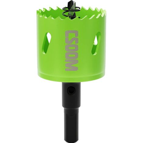 Scie cloche bi-métal pour travaux dans les plaques de plâtre, le plastique, le bois, les métaux, la tôle d'acier fine, outil de perçage haute performance, taille 42 mm (1/5)