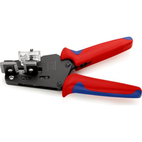 KNIPEX 12 12 13 Alicate pelacables de precisión con cuchillas de forma precisa con mangos multicomponentes Barnizados 195 mm