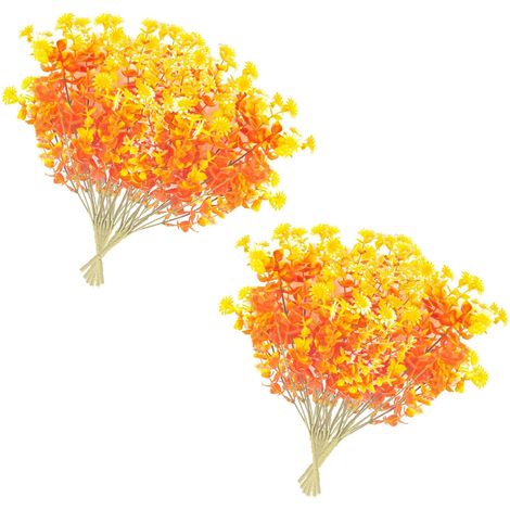 12 künstliche Herbstblumen-Sets für draußen: Künstliche Chrysanthemen, Pflanzen, Plastiksträucher, Pflanzen für Haus, Veranda, Garten, Hof und Terrasse (1/3)