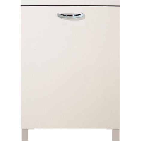 base cucina con ripiano e un'anta bianco - easy - 60 cm