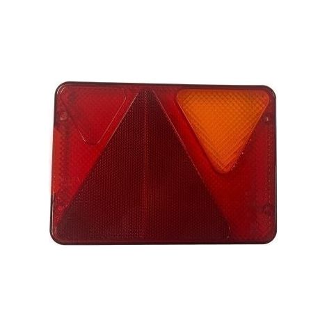 Imline – Cabochon de feu arrière AJBA RL80 droit – Feu homologué pour remorque et camping-car – Clignotant, feu stop, antibrouillard – Dimensions 190x135mm