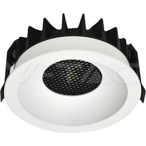 Faretto led da incasso v-tac 18w 3000-4000-6400k bianco nero - 23674