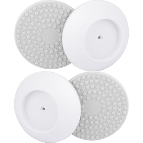 Lot de 4 Coupelles de protection, Fixation sans perçage pour barrière sécurité, Protection murale porte escalier, Accessoire bébé chien (1/5)