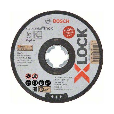 Bosch Accessories 2608619262 Trennscheibe gerade 125 mm 1 St. INOX (1/5)