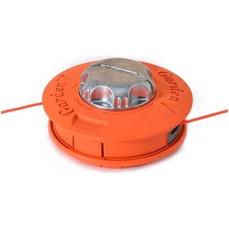 Aluminum and nylon brushcutter head, replacement feed spool with 2 lines, for brushcutters, lawnmowers (1/5)