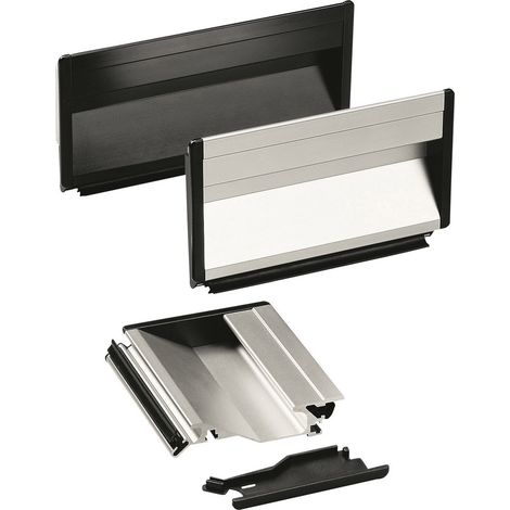 Rohde SG-73.118.A4 Schalengriff Befestigung durch Gummiprofil Schwarz (L x B x H) 118 x 19.5 x 90 mm