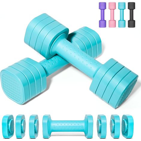 Passer 4,54KG haltères réglables Ensemble de haltères, 4 en 1 haltères de Poids Libres Ensemble d’haltères pour Femmes Hommes Ensemble d’haltères pour la Maison Gym Exercice entraînement (1/5)