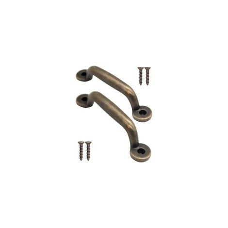 Ensemble de 2 poignées de tiroir en bronze antique (89 x 22 mm) pour tiroirs, armoires, coiffeuses, cuisines, buffets, armoires (1/5)