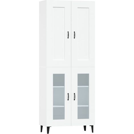 Highboard White 69.5x34x180 cm Engineered Wood vidaXL