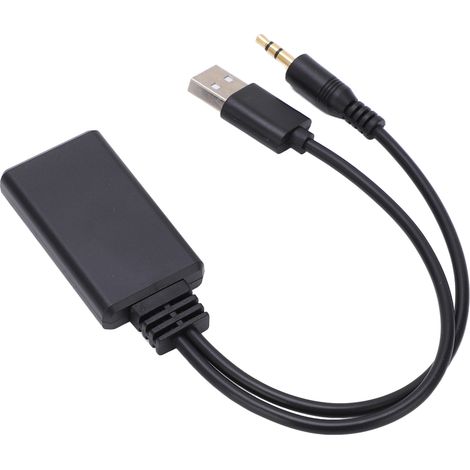 3,5-mm-Funk-Bluetooth-Empfänger für Auto, Musikplayer, AUX/USB-Adapter, universell für Autoradio, Stereoanlage (1/5)