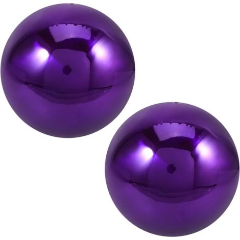 2pièces Boules Miroir Acier Inoxydable Sphères Décoratives Réfléchissantes pour Jardin Globe Miroir Brillant pour Décoration Extérieure (1/5)