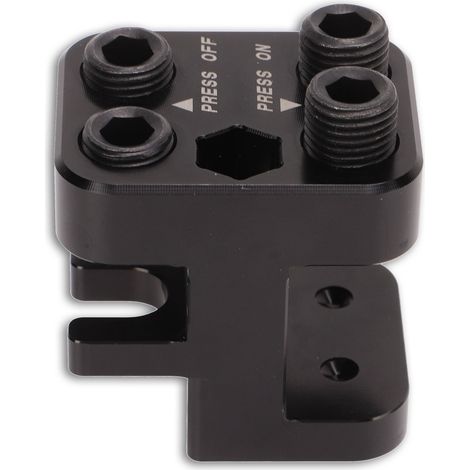 Outil de presse pour maillon de chaîne principal de moto/quad, en aluminium usiné anodisé noir, pour chaînes 520, 525 et 530. (1/5)