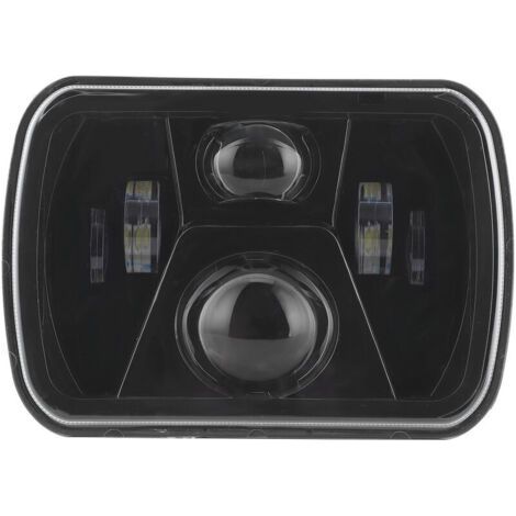 Phare carré LED H4 7 pouces haute luminosité 1224 V pour Jeep Wrangler YJ (1/4)