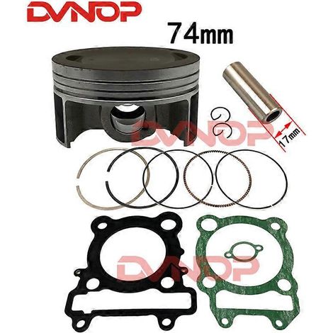 Kit de juntas y aros de pistón de diámetro estándar de 74 mm para Yamaha YS250 YBR250 2007 2009 XT250 XTZ250 1YB 2013-2015 (junta de aro de pistón) (1/5)