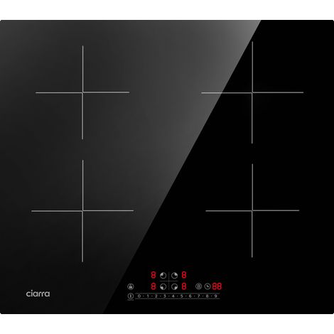 CIARRA CD4BBIH Einbau Induktions-Kochfeld 4 Zonen Induktionskochfeld 59cm mit Booster Touch-Bedienung überhitzungsschutz 7200W (1/10)
